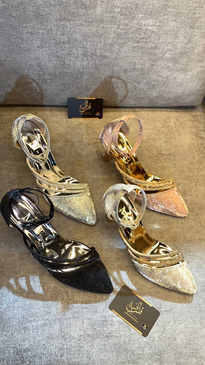 Chaussures de soirée brillantes- Style glamour