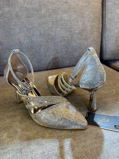 Chaussures de soirée brillantes- Style glamour