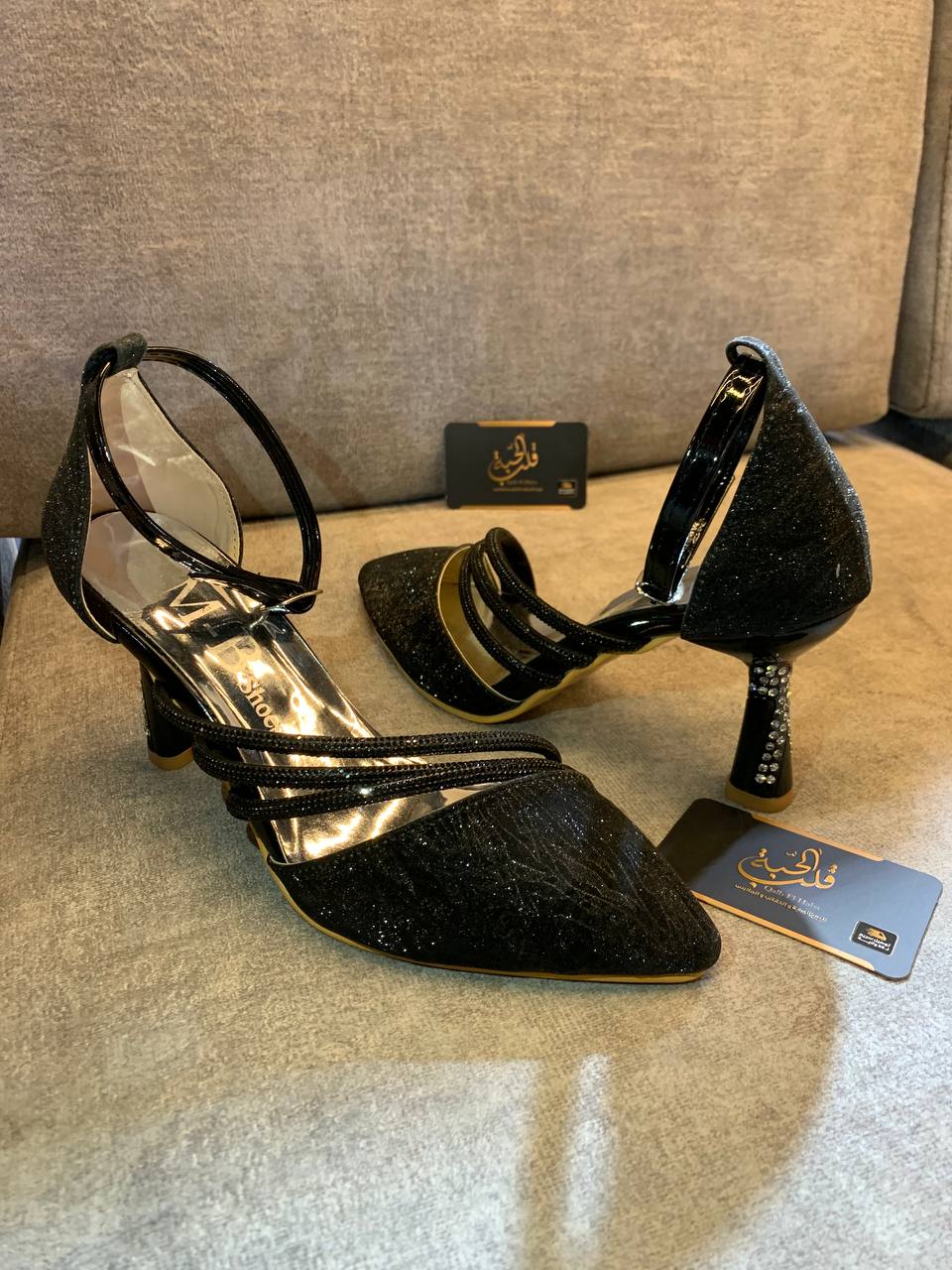 Chaussures de soirée brillantes- Style glamour